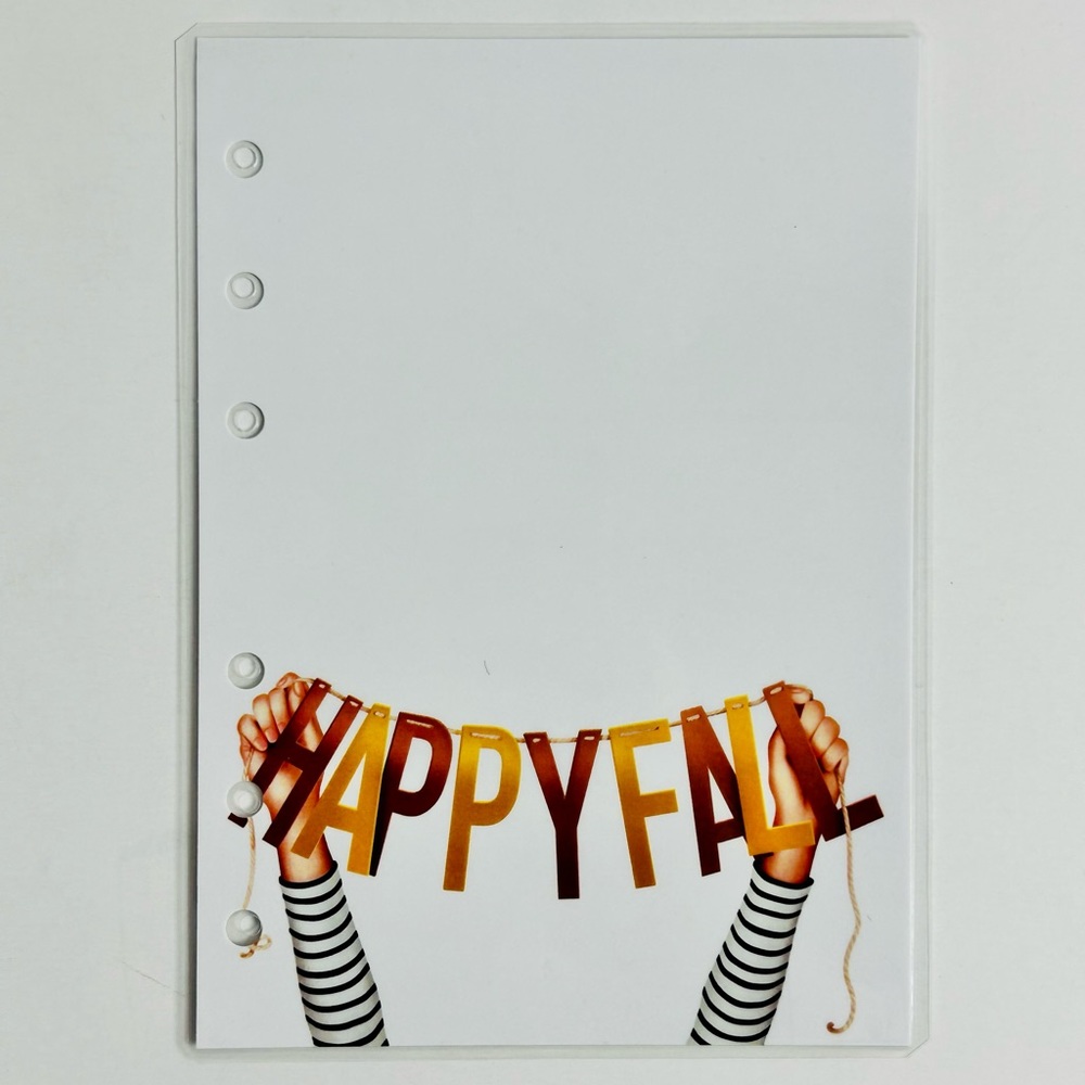 A6 - Fall Theme Picture Agenda Divider Dashboard (Happy Fall)